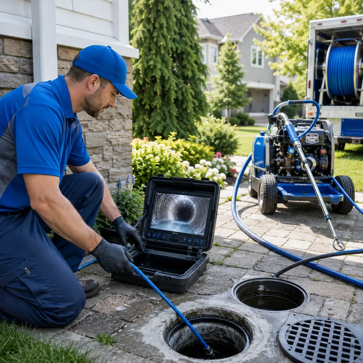 Outdoor drain cleaning professionals serving China Village, ME